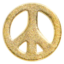 Load image into Gallery viewer, 20G 1/4 Gold Tone Simple Peace Sign L Shape Nose Ring
