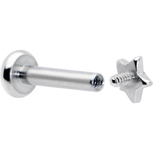 Load image into Gallery viewer, 16G 1/4 G23 Titanium Super Star Internal Thread Labret Monroe Tragus
