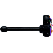 Load image into Gallery viewer, 20G 1/4 Black Boo Party Halloween Nose Bone
