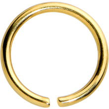 Load image into Gallery viewer, 20G 1/4 Gold Tone PVD Grade 23 Titanium Bendable Hoop Ring
