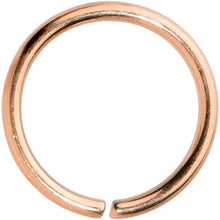 Load image into Gallery viewer, 20G 7mm Rose Gold Tone PVD Grade 23 Titanium Bendable Hoop Ring
