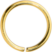 Load image into Gallery viewer, 20G 7mm Gold Tone PVD Grade 23 Titanium Bendable Hoop Ring
