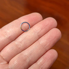 Load image into Gallery viewer, 20G 5/16 Rainbow PVD Grade 23 Titanium Bendable Hoop Ring
