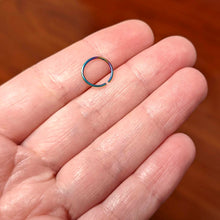 Load image into Gallery viewer, 20G 9mm Rainbow PVD Grade 23 Titanium Bendable Hoop Ring
