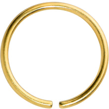 Load image into Gallery viewer, 20G 9mm Gold Tone PVD Grade 23 Titanium Bendable Hoop Ring
