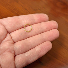 Load image into Gallery viewer, 20G 9mm Gold Tone PVD Grade 23 Titanium Bendable Hoop Ring
