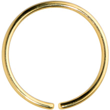 Load image into Gallery viewer, 20G 3/8 Gold Tone PVD Grade 23 Titanium Bendable Hoop Ring
