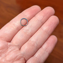Load image into Gallery viewer, 18G 5/16 Rainbow PVD Grade 23 Titanium Bendable Hoop Ring
