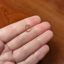 Load image into Gallery viewer, 18G 5/16 Rose Gold Hue PVD Grade 23 Titanium Bendable Hoop Ring
