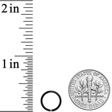 Load image into Gallery viewer, 18G 5/16 Black PVD Grade 23 Titanium Bendable Hoop Ring
