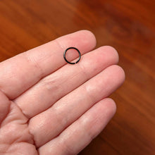 Load image into Gallery viewer, 18G 5/16 Black PVD Grade 23 Titanium Bendable Hoop Ring
