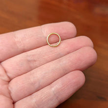 Load image into Gallery viewer, 18G 5/16 Gold Tone PVD Grade 23 Titanium Bendable Hoop Ring
