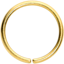Load image into Gallery viewer, 18G 3/8 Gold Tone PVD Grade 23 Titanium Bendable Hoop Ring

