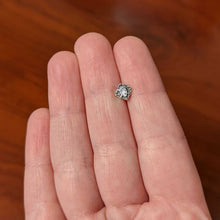 Load image into Gallery viewer, 20G 1/4 Clear Gem Rhombus Retro Nose Bone
