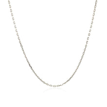 Load image into Gallery viewer, Sterling Silver Rhodium Plated Cable Chain 1.1mm
