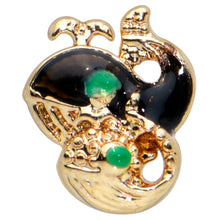 Load image into Gallery viewer, 20G 7mm Gold Tone Mom Baby Whale L Shape Nose Ring

