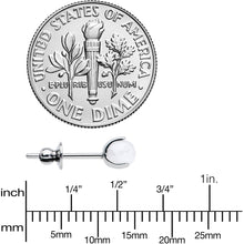 Load image into Gallery viewer, 4mm Light Rose Quartz Stone Implant Grade Titanium Stud Earrings
