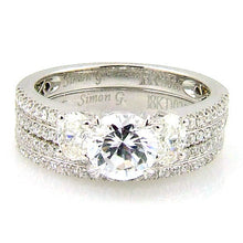 Load image into Gallery viewer, 1.05ct Engagement Ring Set 18KT White Gold
