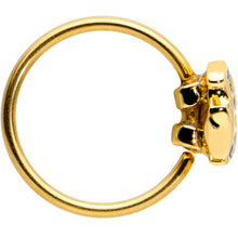 Load image into Gallery viewer, 20G 5/16 Gold Tone Blue Adorable Angelfish Nose Hoop
