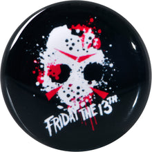 Load image into Gallery viewer, Licensed Friday the 13th Black Jason Mask Screw Fit Plug Set
