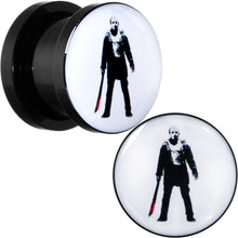 Load image into Gallery viewer, Licensed Friday the 13th Black Jason Voorhees Screw Fit Plug Set
