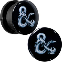Load image into Gallery viewer, Licensed Dungeons &amp; Dragons Ampersand Black Screw Fit Plug Set
