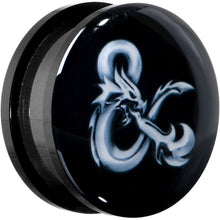 Load image into Gallery viewer, Licensed Dungeons &amp; Dragons Ampersand Black Screw Fit Plug Set
