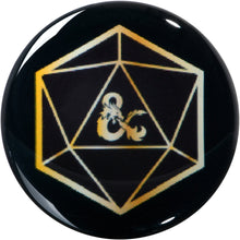 Load image into Gallery viewer, Licensed Dungeons &amp; Dragons D20 Dice Black Screw Fit Plug Set
