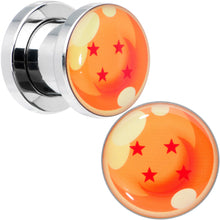 Load image into Gallery viewer, Licensed Dragonball Z Orange 4 Starball Screw Fit Plug Set
