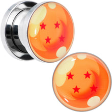 Load image into Gallery viewer, Licensed Dragonball Z Orange 4 Starball Screw Fit Plug Set
