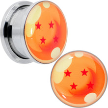 Load image into Gallery viewer, Licensed Dragonball Z Orange 4 Starball Screw Fit Plug Set
