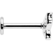 Load image into Gallery viewer, 16G 5/16 Clear Gem Butterfly Internally Threaded Labret Tragus
