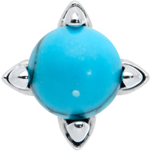 Load image into Gallery viewer, 16G 5/16 Blue Turquoise Claw Hand Labret Monroe Tragus

