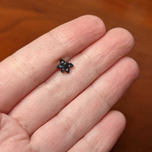 Load image into Gallery viewer, 16G 5/16 Purple Gem Black Skull Blossom Labret Monroe Tragus
