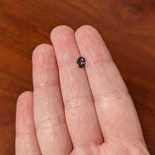 Load image into Gallery viewer, 16G 5/16 Red Clear Gem Black Skull Halloween Labret Monroe Tragus

