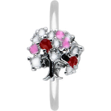 Load image into Gallery viewer, 20G 5/16 Luscious Pinks Fruit Tree Nose Hoop
