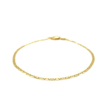 Load image into Gallery viewer, 10k Yellow Gold Mariner Link Anklet 1.7mm
