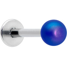 Load image into Gallery viewer, 16G 5/16 Matte Blue Aurora Labret Monroe Tragus

