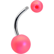 Load image into Gallery viewer, Matte Pink Aurora Ends Belly Ring
