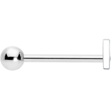 Load image into Gallery viewer, Clear Gem Double Triangle Barbell Tongue Ring
