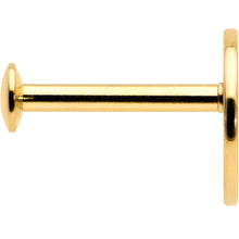 Load image into Gallery viewer, 16G 5/16 Gold Tone Tree Circle Internal Thread Labret Monroe Tragus
