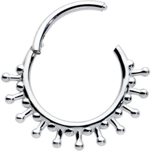 Load image into Gallery viewer, 16G 3/8 Splatter Effect Hinged Segment Ring
