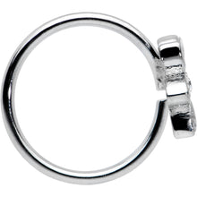 Load image into Gallery viewer, 20G 5/16 Clear Gem Fancy Flower Seamless Nose Hoop
