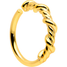 Load image into Gallery viewer, 20G 5/16 Gold Tone Wicked Wire Seamless Nose Hoop
