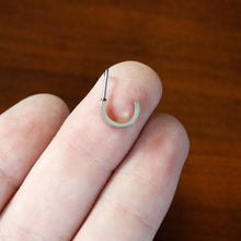 Load image into Gallery viewer, 20G 1/4 Simply Smooth Faux Hoop L Shape Nose Ring
