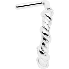 Load image into Gallery viewer, 20G 1/4 Wicked Wire Faux Hoop L Shape Nose Ring
