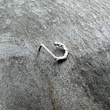 Load image into Gallery viewer, 20G 1/4 Wicked Wire Faux Hoop L Shape Nose Ring

