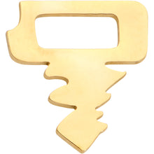 Load image into Gallery viewer, 20G 7mm Gold Tone Stylish Key Left Side Nose Screw
