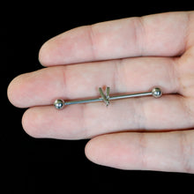 Load image into Gallery viewer, 14G Straight Razor Industrial Barbell 38mm
