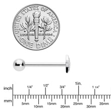 Load image into Gallery viewer, 316L Surgical Steel Texture Star Barbell Tongue Ring
